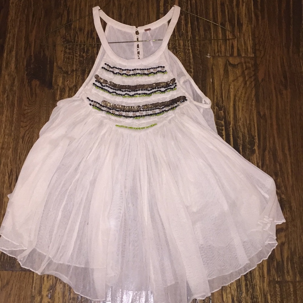 Free People Beaded Top